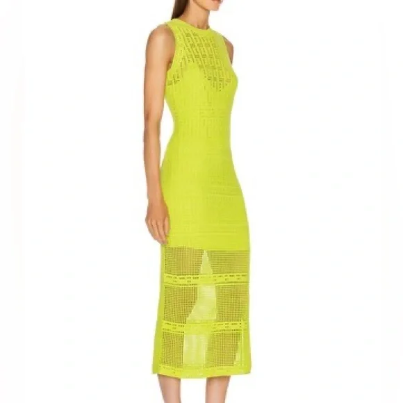 A.L.C. Monaghan Crochet Dress in Citronella - Picture 2 of 9